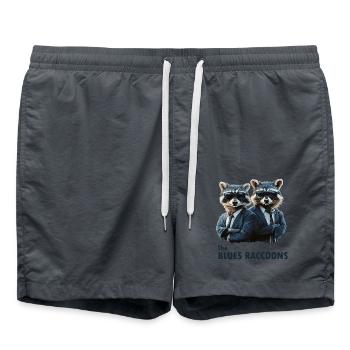 Les Blues Raccoons 2 - Short de bain - charbon - Devant - AI Model Male 185 light (185cm)