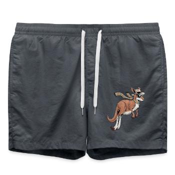 Kangourou élégant - Short de bain - charbon - Devant - AI Model Male 185 light (185cm)