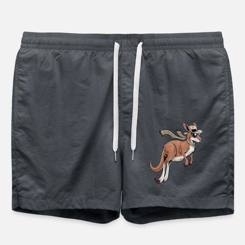 Stylish Kangaroo - Swim Trunks - anthracite