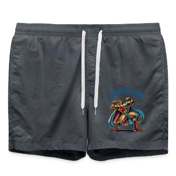 Lutte - Short de bain - charbon - Devant - AI Model Male 185 light (185cm)