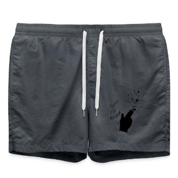 guns - Swim Trunks - anthracite - Front - AI Model Male 185 light (185cm)