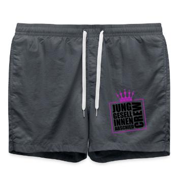 Junggesellinnen Abschied Crew Jga - Badeshorts - Anthrazit - Vorne - AI Model Male 185 light (185cm)