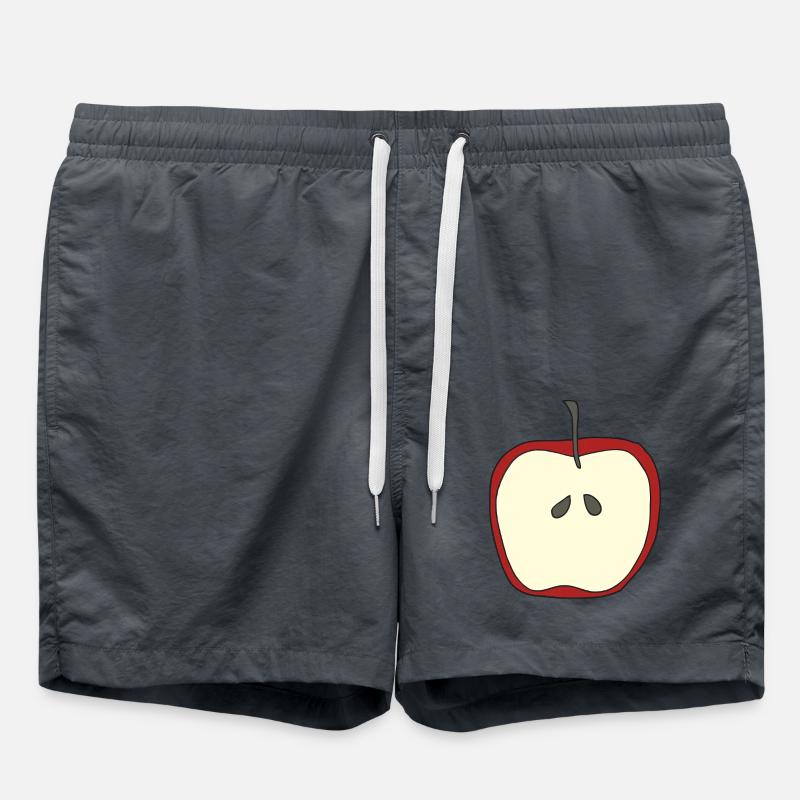 Pomme tranchée - Short de bain - charbon