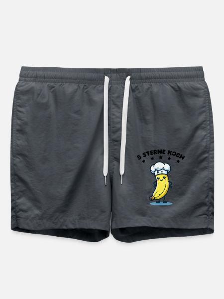 banane comic koch sterne - Badeshorts - Anthrazit