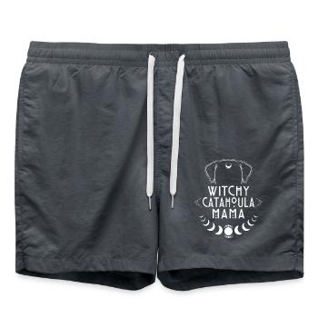 Witchy Catahoula Mom Dogs Witch Witches - Swim Trunks - anthracite - Front - AI Model Male 185 light (185cm)
