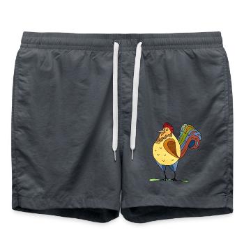 Hahn - Badeshorts - Anthrazit - Vorne - AI Model Male 185 light (185cm)
