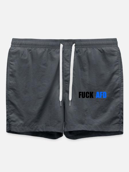 Fuck afd - Swim Trunks - anthracite
