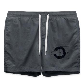 Landolt C - Short de bain - charbon - Devant - AI Model Male 185 light (185cm)