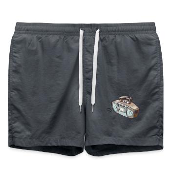 Enregistreur radio Sound-Machine - Short de bain - charbon - Devant - AI Model Male 185 light (185cm)