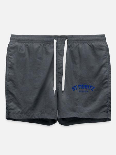 St. Moritz - Suisse - Switzerland - Swiss - Swim Trunks - anthracite