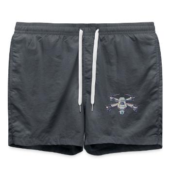 J’en ai assez, je vais piloter drones pilotes - Short de bain - charbon - Devant - AI Model Male 185 light (185cm)