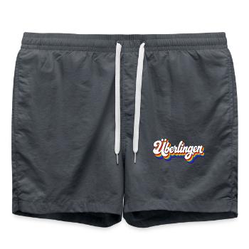 Überlingen - Bodensee - Deutschland - Germany - Badeshorts - Anthrazit - Vorne - AI Model Male 185 light (185cm)