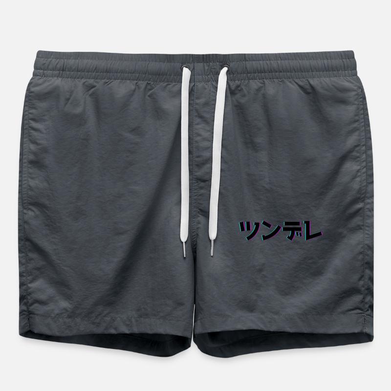 Tsundere Techno Design - Short de bain - charbon