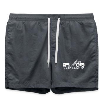just farm it - Badeshorts - Anthrazit - Vorne - AI Model Male 185 light (185cm)