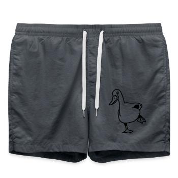 duck - Badeshorts - Anthrazit - Vorne - AI Model Male 185 light (185cm)