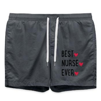 Infirmière - Short de bain - charbon - Devant - AI Model Male 185 light (185cm)
