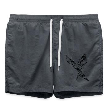 Elegant flying hawk - Swim Trunks - anthracite - Front - AI Model Male 185 light (185cm)