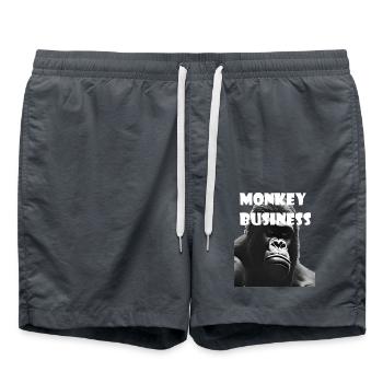 Blödsinn - Badeshorts - Anthrazit - Vorne - AI Model Male 185 light (185cm)