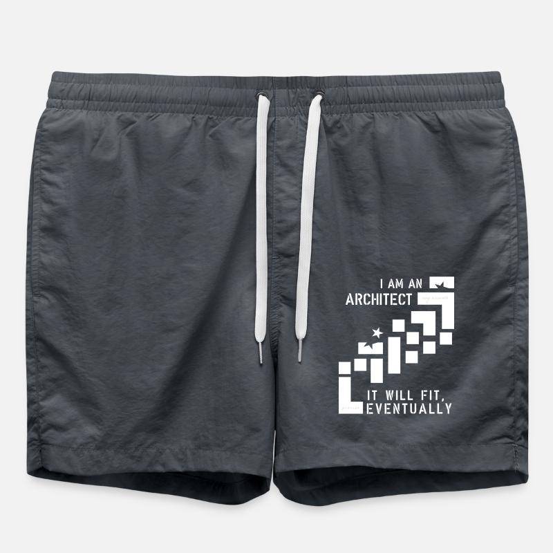Architect - Badeshorts - Anthrazit