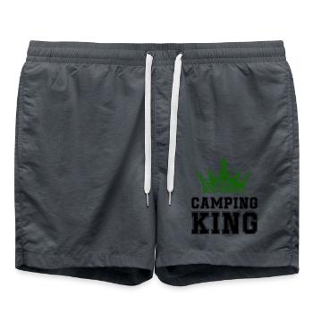 camping king - Badeshorts - Anthrazit - Vorne - AI Model Male 185 light (185cm)
