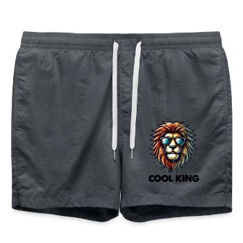 roi lion - Short de bain - charbon - Devant - AI Model Male 185 light (185cm)