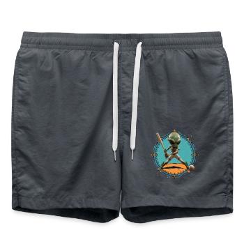 ET in Baseball - Swim Trunks - anthracite - Front - AI Model Male 185 light (185cm)