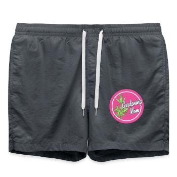 Jardinage Maman Plante Amoureux Fête des Mères - Short de bain - charbon - Devant - AI Model Male 185 light (185cm)