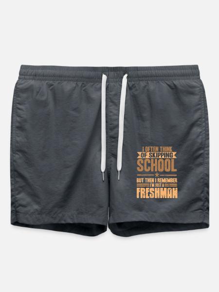 I Often Think of Skipping But I'm Just a Freshman - Badeshorts - Anthrazit