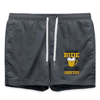 Es ist das T-Shirt, das schlecht gemacht ist - Badeshorts - Anthrazit - Vorne - AI Model Male 185 light (185cm)