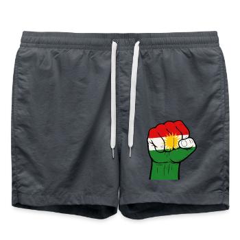 faust kurdistan - Badeshorts - Anthrazit - Vorne - AI Model Male 185 light (185cm)