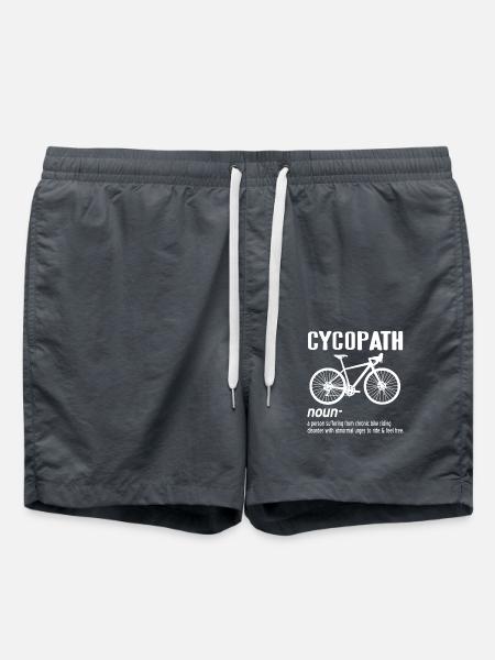 Cycopath Definition Chronic Cyclist Humor - Badeshorts - Anthrazit