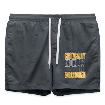 Critically Endangered Manual Driver Pedal Pride - Badeshorts - Anthrazit - Vorne - AI Model Male 185 light (185cm)