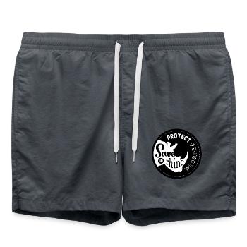 Save rhino, protect wildelife 2 - Short de bain - charbon - Devant - AI Model Male 185 light (185cm)
