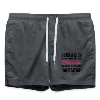 Congratulations Bac 2025 Humor - Swim Trunks - anthracite - Front - AI Model Male 185 light (185cm)