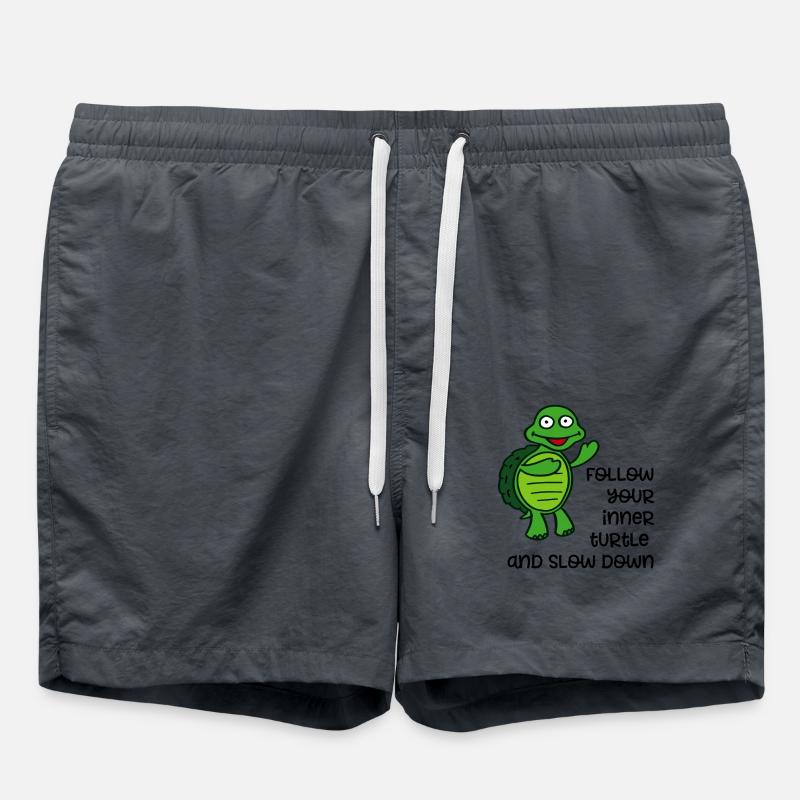 langsam - Badeshorts - Anthrazit