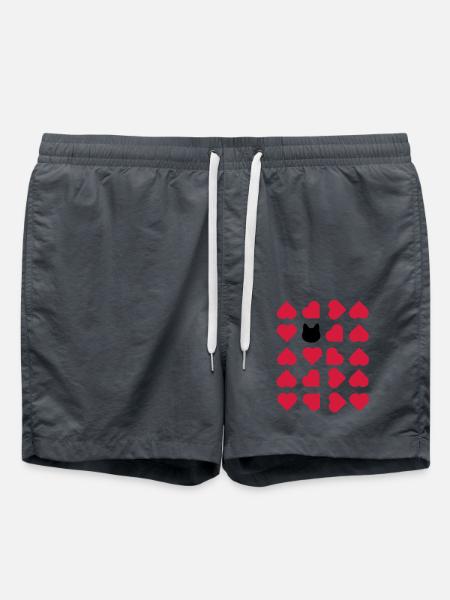 J’aime les chats - Short de bain - charbon