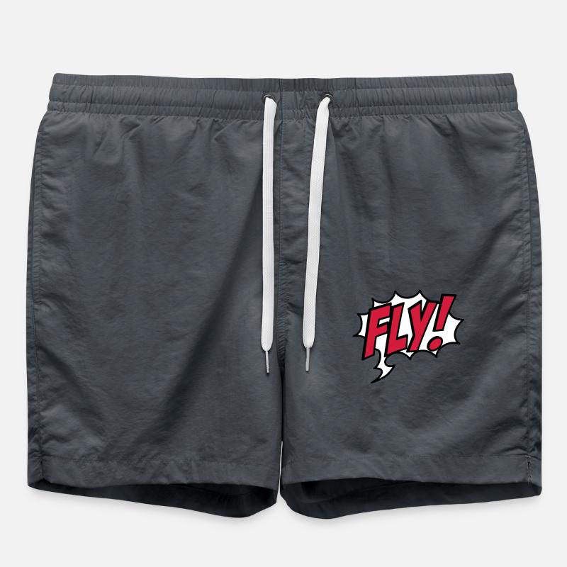 fly - Swim Trunks - anthracite