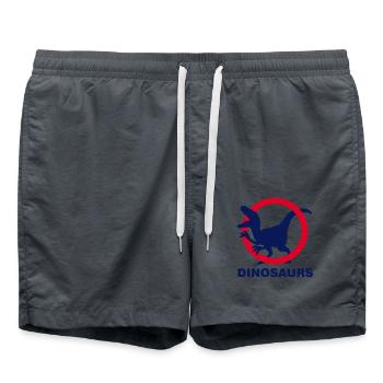 dinosaur - Swim Trunks - anthracite - Front - AI Model Male 185 light (185cm)