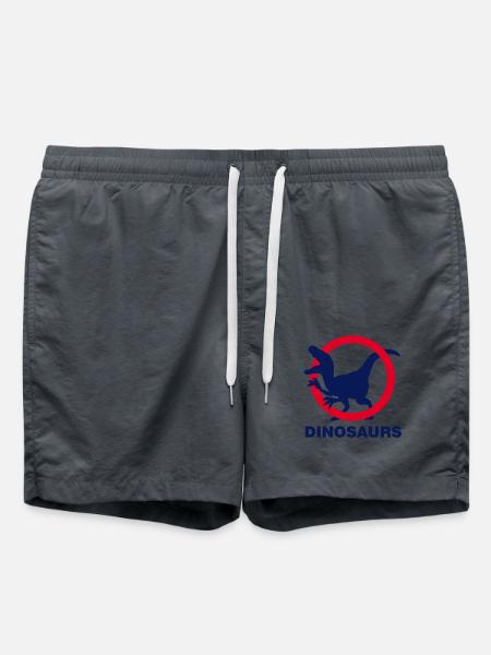 Dinosaurier - Badeshorts - Anthrazit