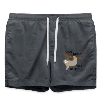 Chill happy - Badeshorts - Anthrazit - Vorne - AI Model Male 185 light (185cm)