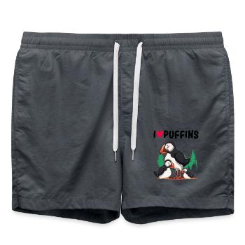 puffin - Swim Trunks - anthracite - Front - AI Model Male 185 light (185cm)