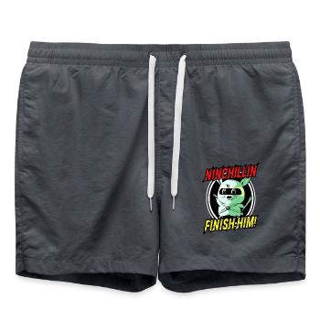 Chinchilla - Swim Trunks - anthracite - Front - AI Model Male 185 light (185cm)