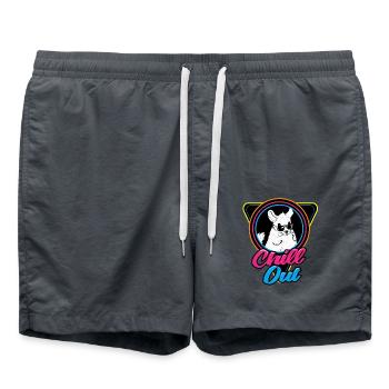 Chinchilla - Swim Trunks - anthracite - Front - AI Model Male 185 light (185cm)