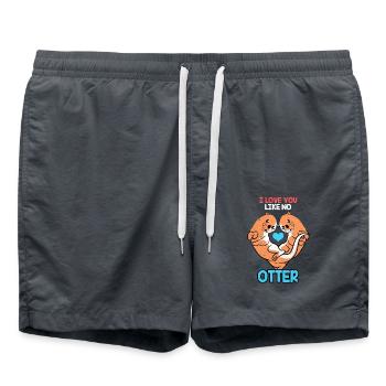 Loutre - Short de bain - charbon - Devant - AI Model Male 185 light (185cm)