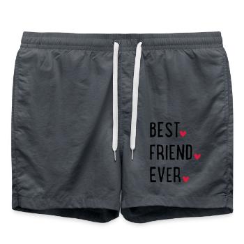 Best Friend ever - Swim Trunks - anthracite - Front - AI Model Male 185 light (185cm)