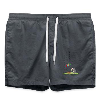 maulwurf - Badeshorts - Anthrazit - Vorne - AI Model Male 185 light (185cm)