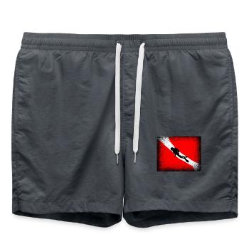 Dive - Swim Trunks - anthracite - Front - AI Model Male 185 light (185cm)