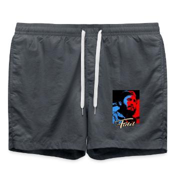Communism - Swim Trunks - anthracite - Front - AI Model Male 185 light (185cm)