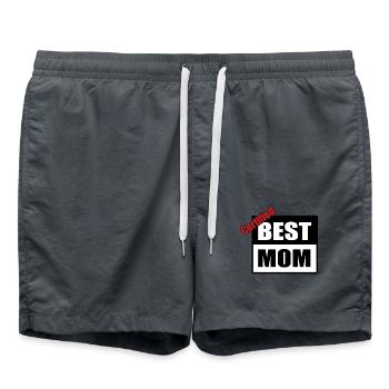Meilleure maman - Short de bain - charbon - Devant - AI Model Male 185 light (185cm)