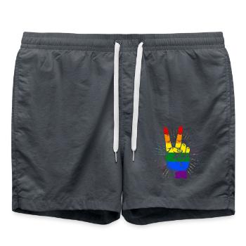 LGBT - Swim Trunks - anthracite - Front - AI Model Male 185 light (185cm)
